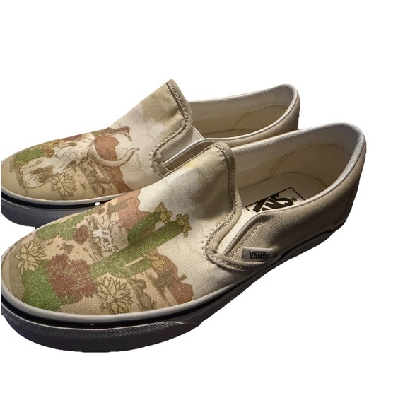 Vans Classic Slip On Desert Vibe Western True White Sz 5.5 Men / 7 Women - Picture 4 of 8